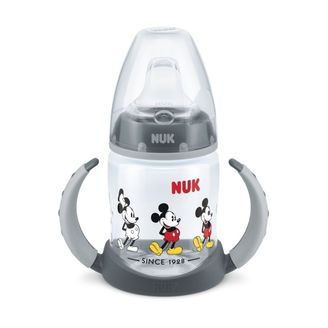 NUK FC lahvička na učení Disney Mickey 150ml ŠEDÁ
