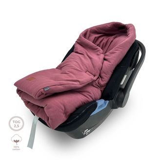 Makaszka Zavinovačka/deka do autosedačky Cotton BURGUND