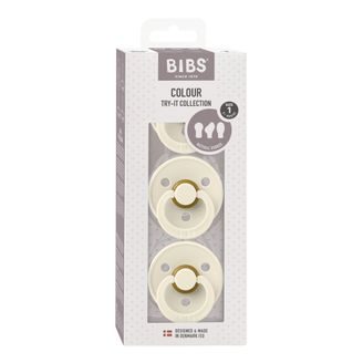 BIBS Boheme Dudlíky kaučuk kulaté 0-6m 2ks Fossil Grey/Mauve