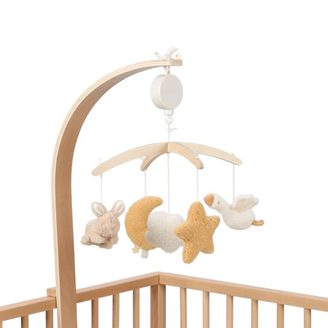 Little Dutch Dřevěný hudební kolotoč Newborn Naturals