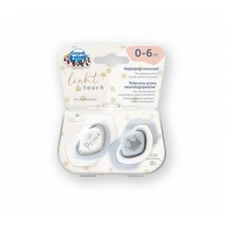 BIBS Supreme Dudlíky kaučuk symetrické 6m+ 2ks Iron/Baby Blue