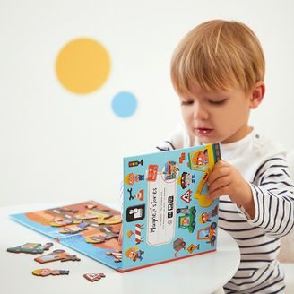 Janod Hmatové puzzle DEN V ZOO