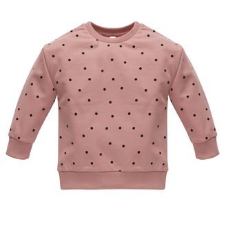PINOKIO Mikina Tres Bien puntíky STARORŮŽOVÁ
