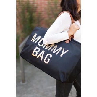 Childhome Přebalovací taška Mommy Club Signature Vegan Leather Brown