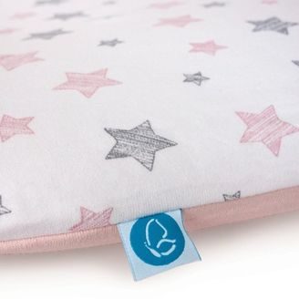 Ceba baby Potah na měkkou přebalovací podložku 50x70cm (2ks) - Grey Stars/Pink Stars