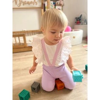 Bunnykids Legíny s kšandami BABY BLUE