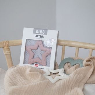 BIBS Baby Bitie kousátko Hvězda BABY BLUE