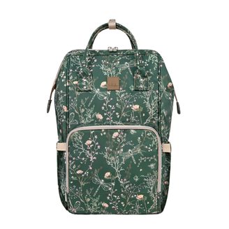 KikkaBoo Přebalovací batoh Siena Luxe Secret Garden Deep Green
