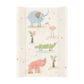 Ceba baby Přebalovací podložka s pevnou deskou COMFORT (50x70) Sloní Gang