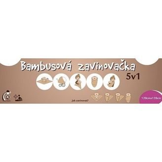 Kikko Bambusová zavinovačka 5v1 XKKO®BMB LITTLE STARS MAGENTA