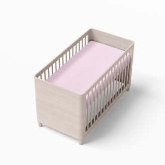 Eevi Prostěradlo do kočárku/koše Jersey 70x35cm SVĚTLE RŮŽOVÁ