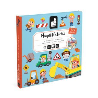 Janod Magnetická kniha Magnetistories NA STAVBĚ