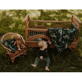 BabyMatex Dětská deka Bamboo (75x100) MODRÝ LES