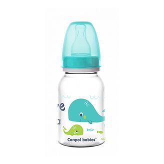 Canpol babies Láhev LOVE&SEA 120ml TYRKYS