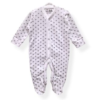 Lili Royal Baby Overal Silver dots BÍLÁ