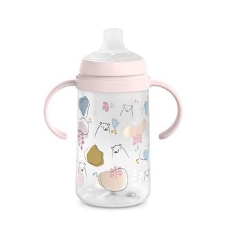 Suavinex Wonderland 360° hrneček na učení 340ml RŮŽOVÁ