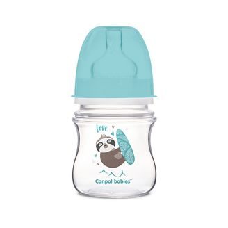 Canpol babies Láhev se širokým hrdlem Exotic Animals 120ml MODRÁ