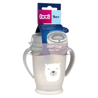 Suavinex Bear 360° hrneček na učení 340ml RŮŽOVÁ