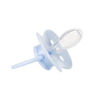 BIBS Supreme Dudlíky kaučuk symetrické 0-6m 2ks Iron/Baby Blue