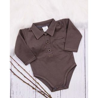 Mrofi Body dlouhý rukáv Polo Jerry HNĚDÁ