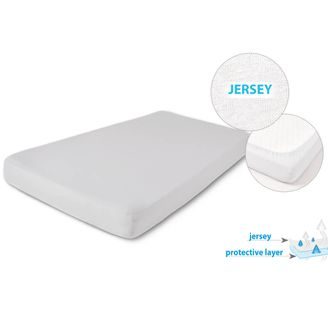 BabyMatex Nepromokavé jersey prostěradlo 140x70cm ŠEDÉ