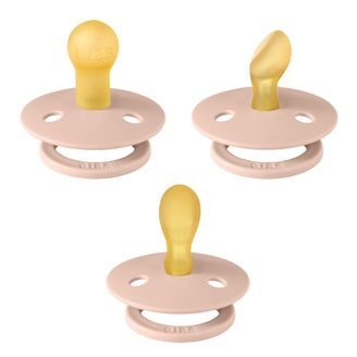 BIBS Set dudlíků Try It 3ks BLUSH