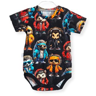 Le Bebe Body krátký rukáv Cool ježci