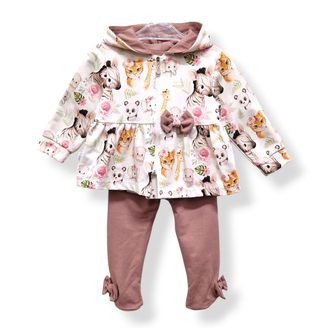 Le Bebe Mikina s oušky + legíny Safari Girl