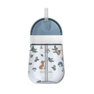 Little Dutch Hrnek s brčkem 300 ml Forest Friends (9m+)
