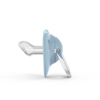 BIBS De Lux Dudlíky kaučuk kulaté 6-18m 2ks Iron/Baby Blue