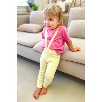 Bunnykids Legíny s kšandami VANILKOVÁ