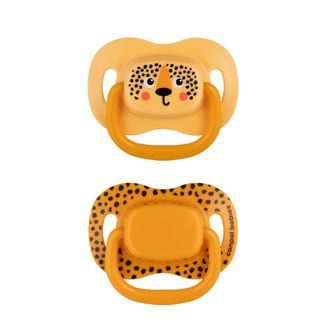 Canpol babies Dudlík 0-6m silikon symetrický 2ks BabiesBoo ORANŽOVÝ