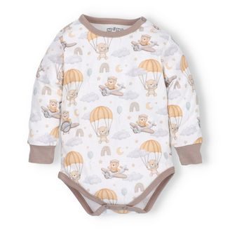 NINI Body dlouhý rukáv Méďa Pilot VZOROVANÉ