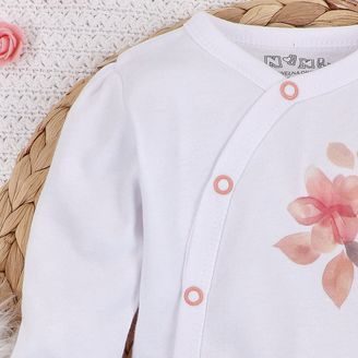 Eevi Body celorozepínací dlouhý rukáv Mellow RŮŽOVÉ