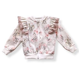 Le Bebe Mikina + sukýnka Akvarelové květy