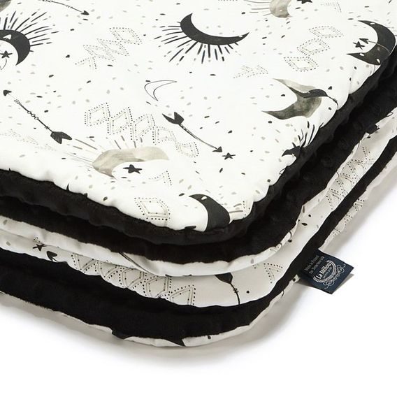 La Millou Dětská deka "M" (80x100cm) BRIGHT LUNA & BLACK