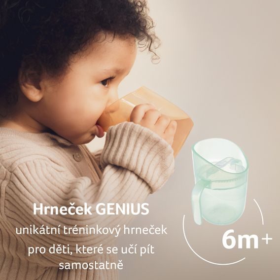 LOVI Hrneček tréninkový GENIUS 150ml Pistachio