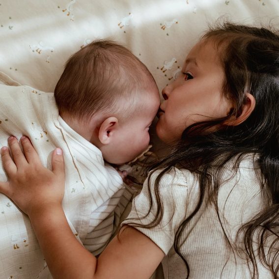 Little Dutch Plena zavinovací 120x120 cm Husa Newborn Naturals