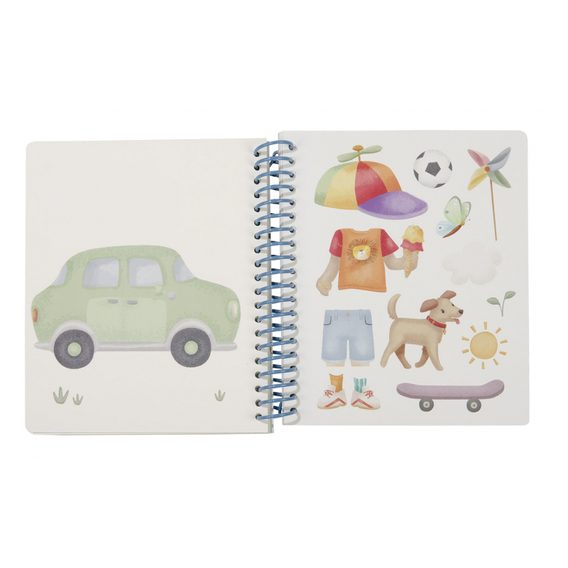 Little Dutch Kniha oblékací se samolepkami Jim & Friends