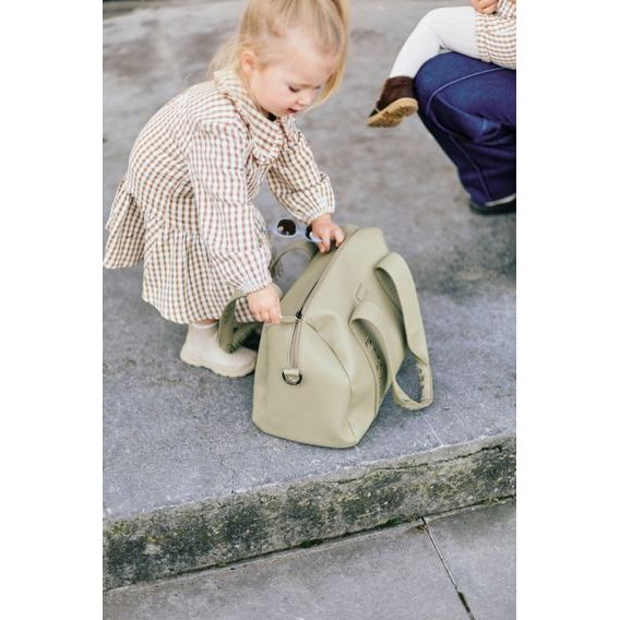 Childhome Přebalovací taška Mommy Club Signature Vegan Leather Green