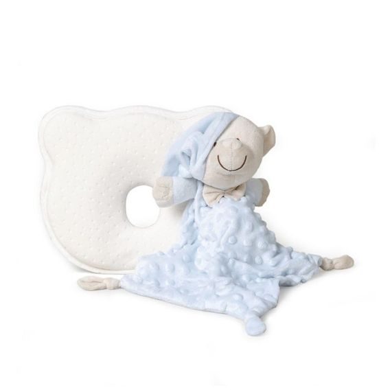 Interbaby Ergonomický polštář + Přítulka Medvídek MODRÁ