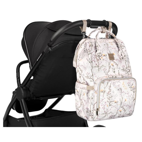 KikkaBoo Přebalovací batoh Siena Luxe Secret Garden Beige