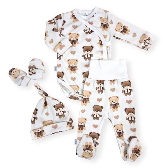 Le Bebe Soupravička (4ks) s polodupačkami - Teddies