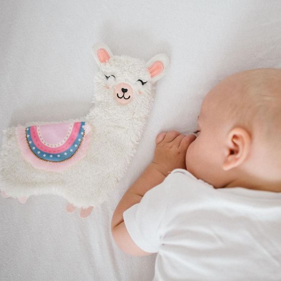 BabyOno Šustící mazlík LLAMA LULU RŮŽOVÁ