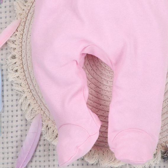 NINI Polodupačky Zebra SVĚTLE RŮŽOVÉ