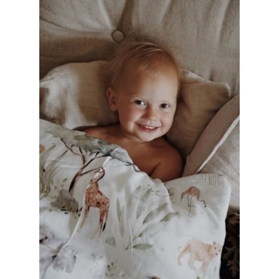 Makaszka Bambusová sada do postýlky "M" (100x135/60x40) SAVANNA