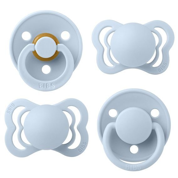 BIBS Set dudlíků Try It Collection BABY BLUE