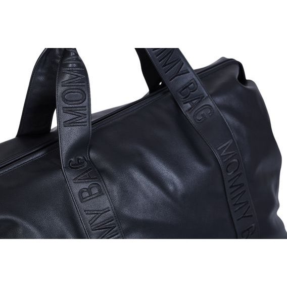 Childhome Přebalovací taška Mommy Bag Signature Vegan Leather Black
