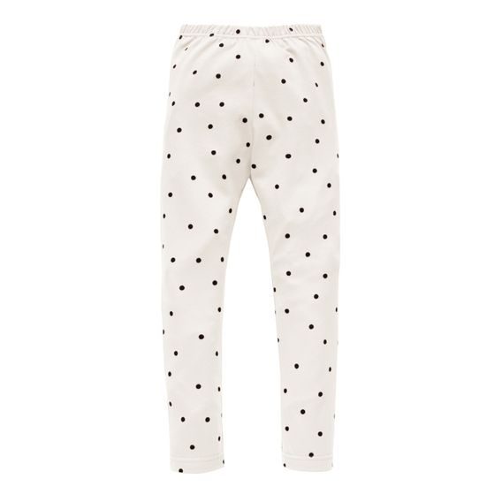 PINOKIO Legíny Tres Bien puntíky KRÉMOVÁ