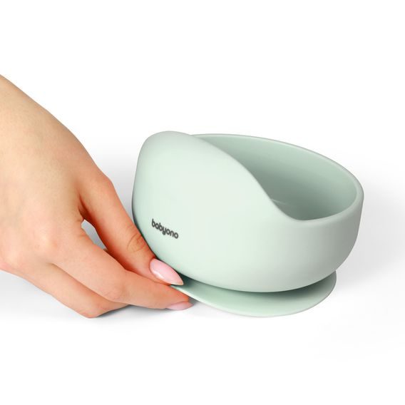 BabyOno Silikonová miska s přísavkou MINT